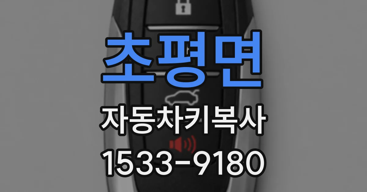초평면 자동차키복사