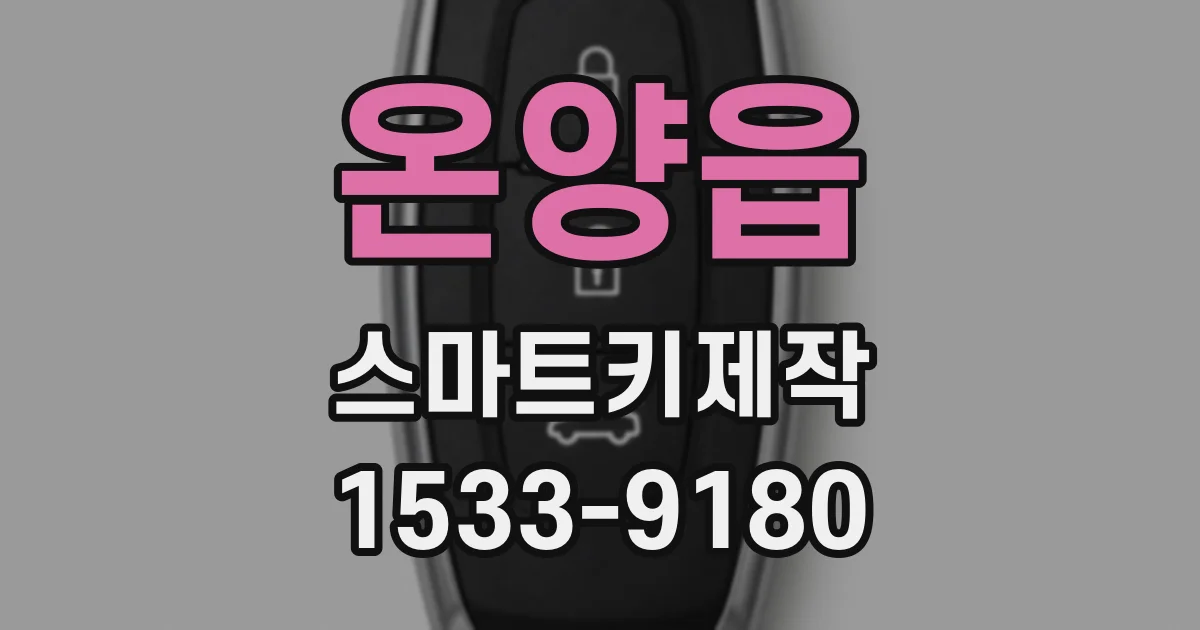 온양읍 스마트키제작