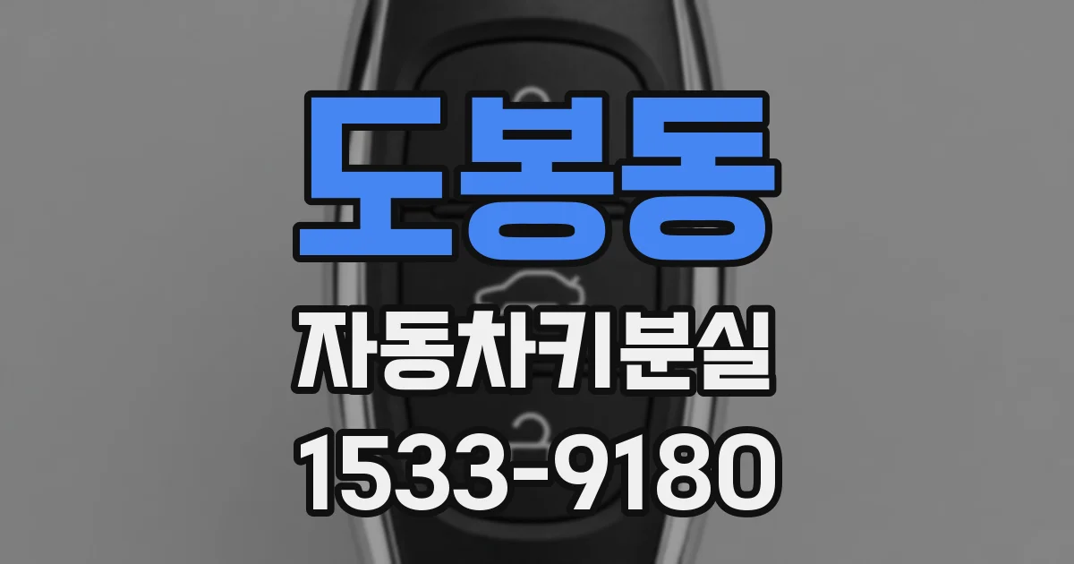 도봉동 자동차키분실