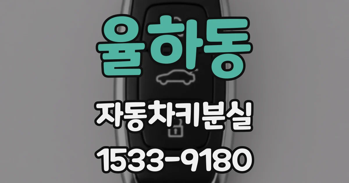 율하동 자동차키분실