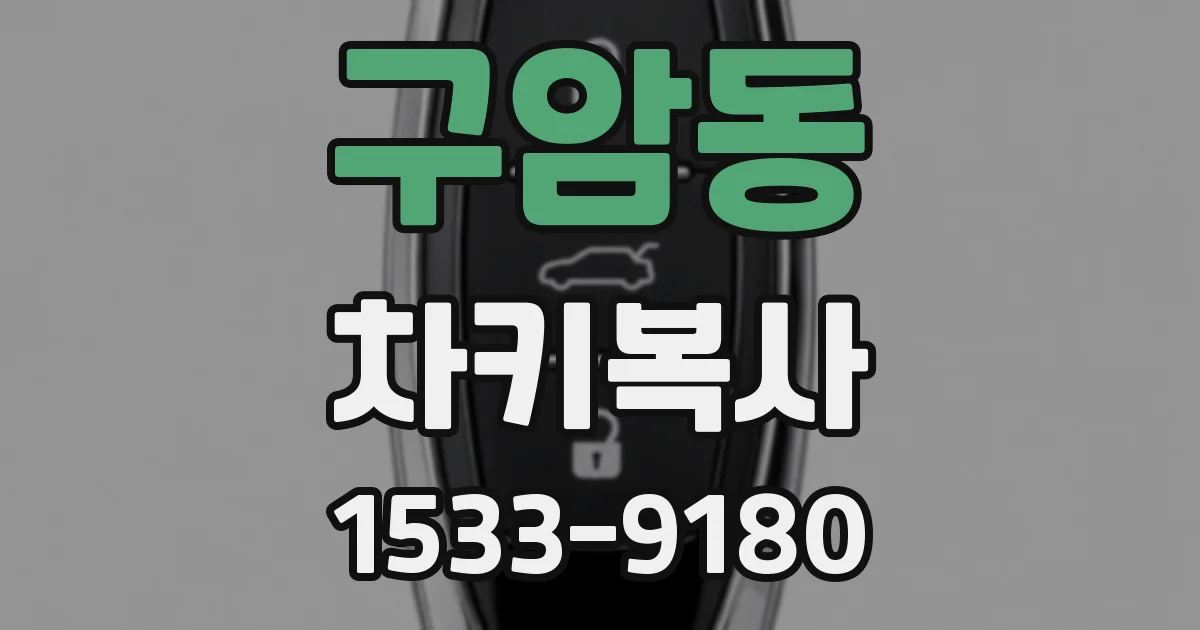 구암동 차키복사