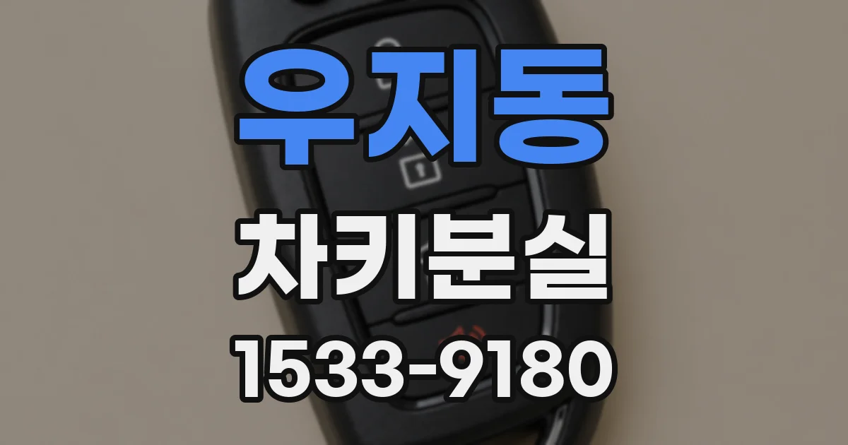우지동 차키분실