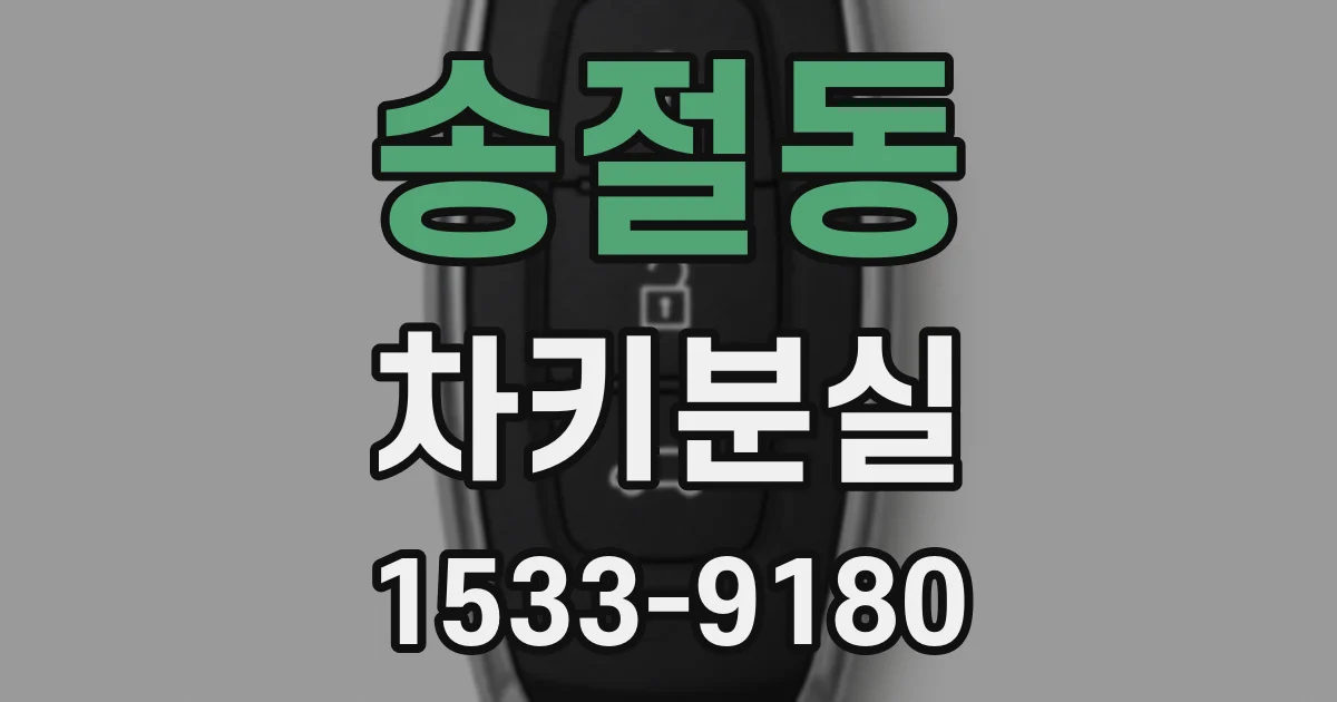 송절동 차키분실