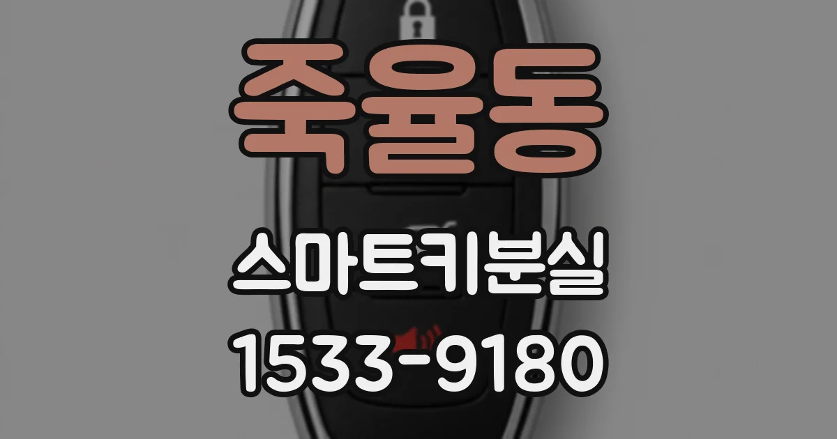 죽율동 스마트키분실