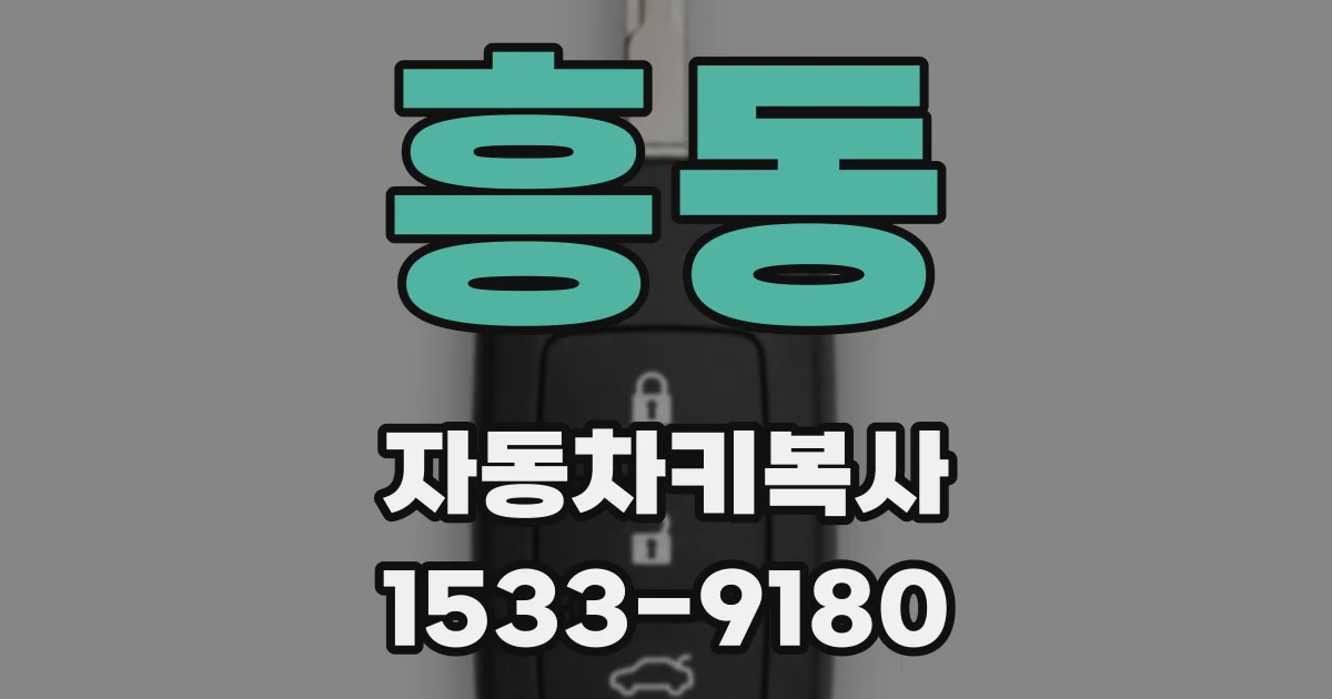 흥동 자동차키복사