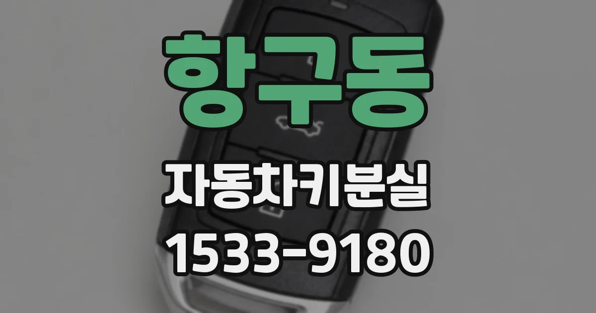 항구동 자동차키분실