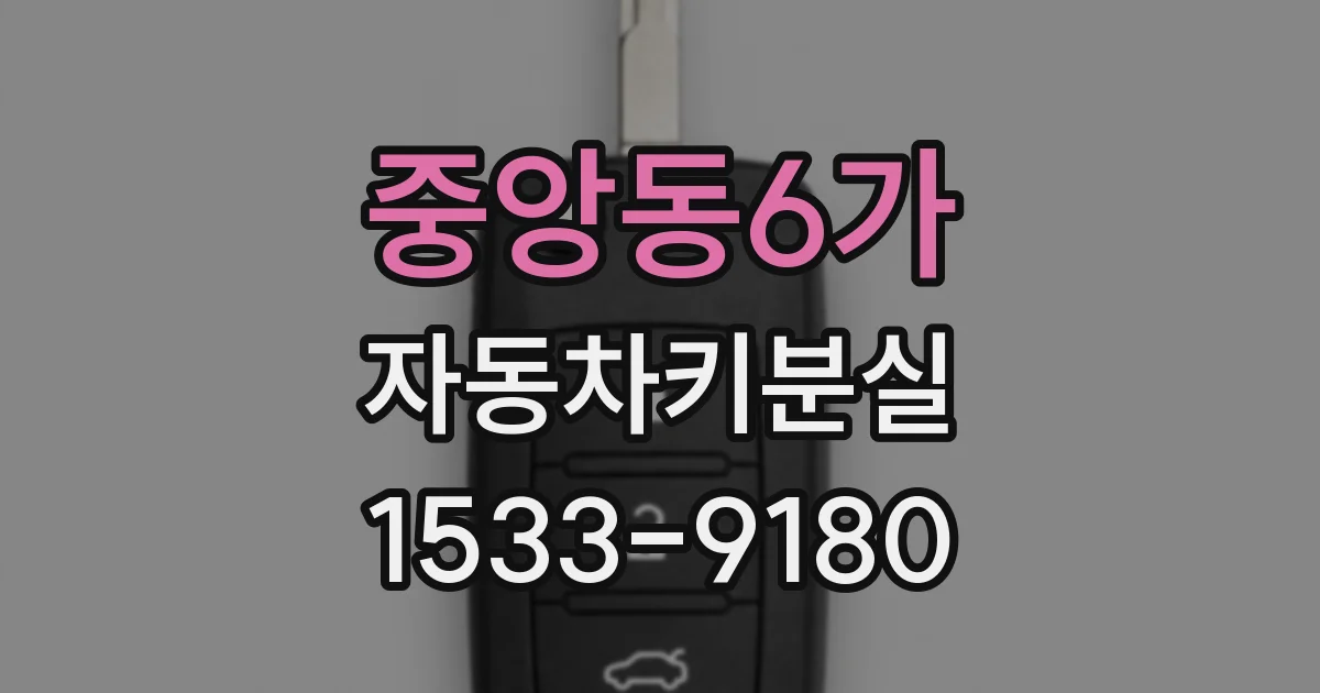 중앙동6가 자동차키분실