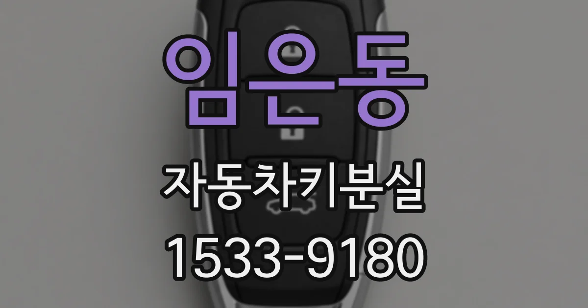 임은동 자동차키분실