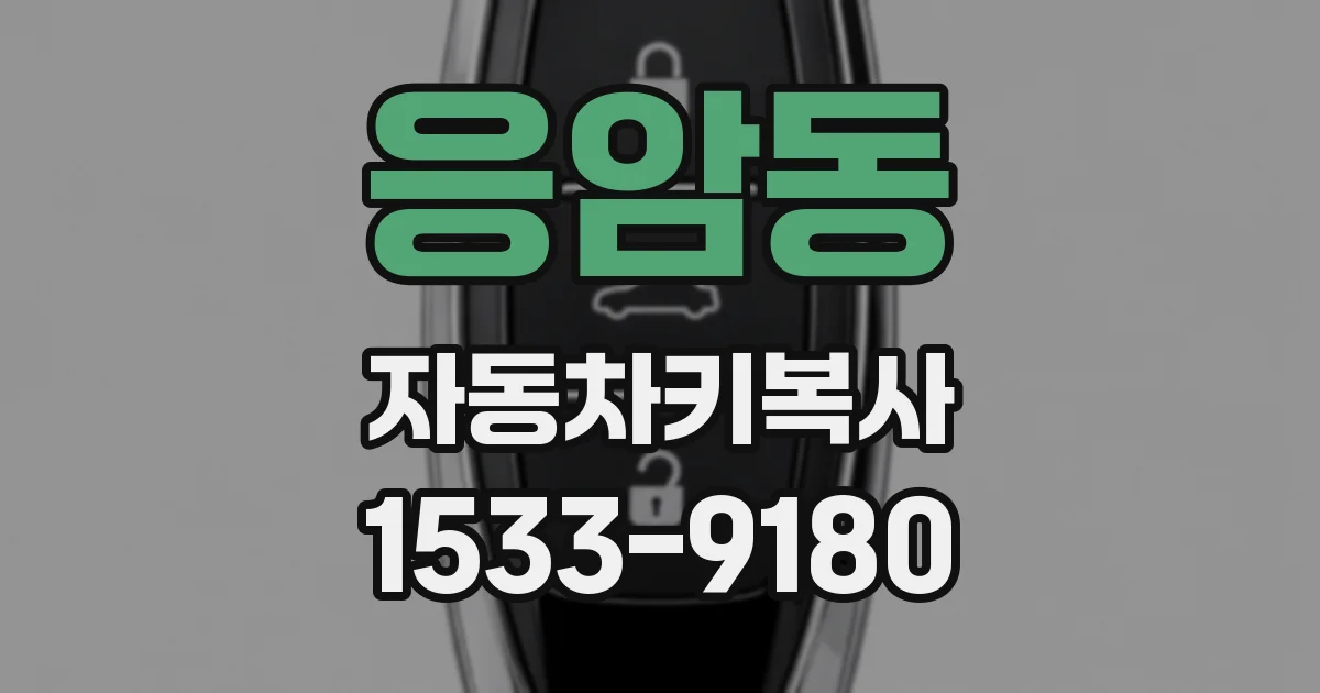 응암동 자동차키복사