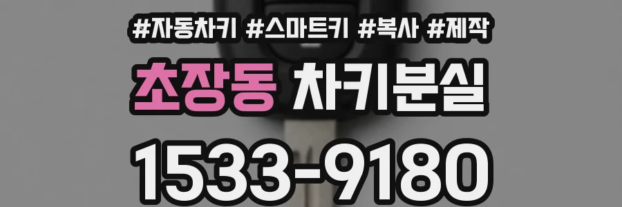 초장동 차키분실