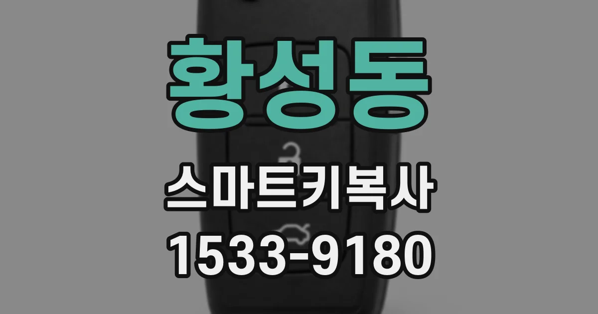 황성동 스마트키복사