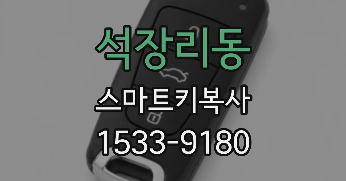 석장리동 스마트키복사