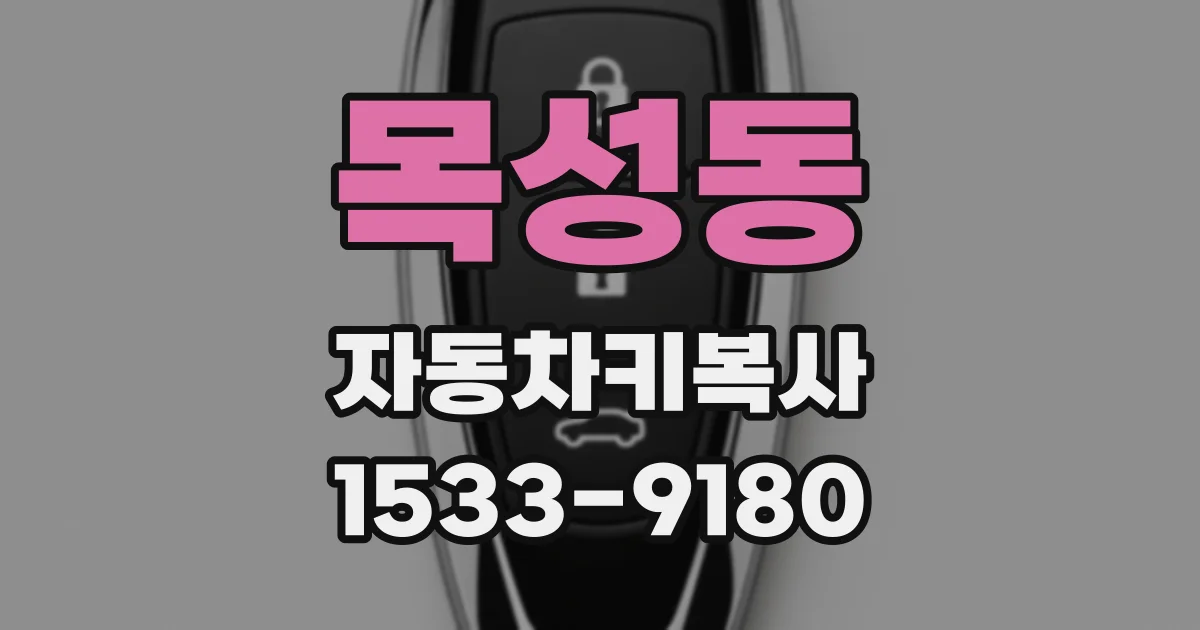 목성동 자동차키복사