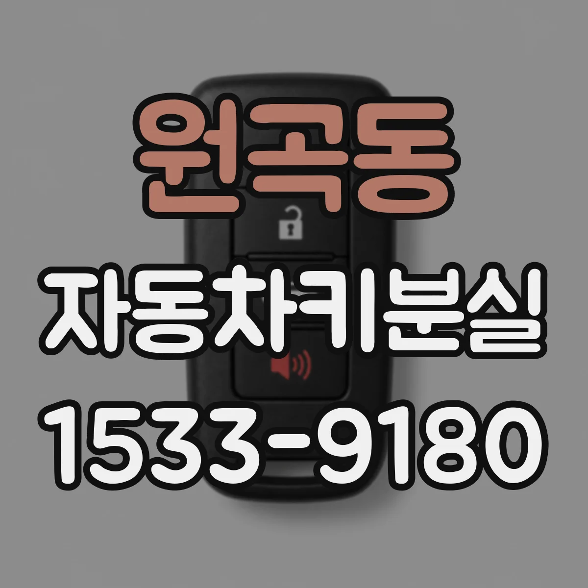 원곡동 자동차키분실