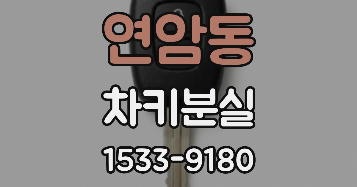 연암동 차키분실