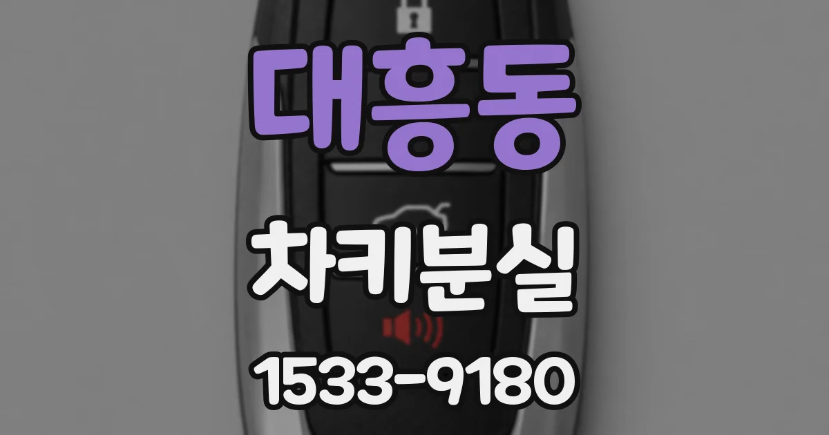 대흥동 차키분실