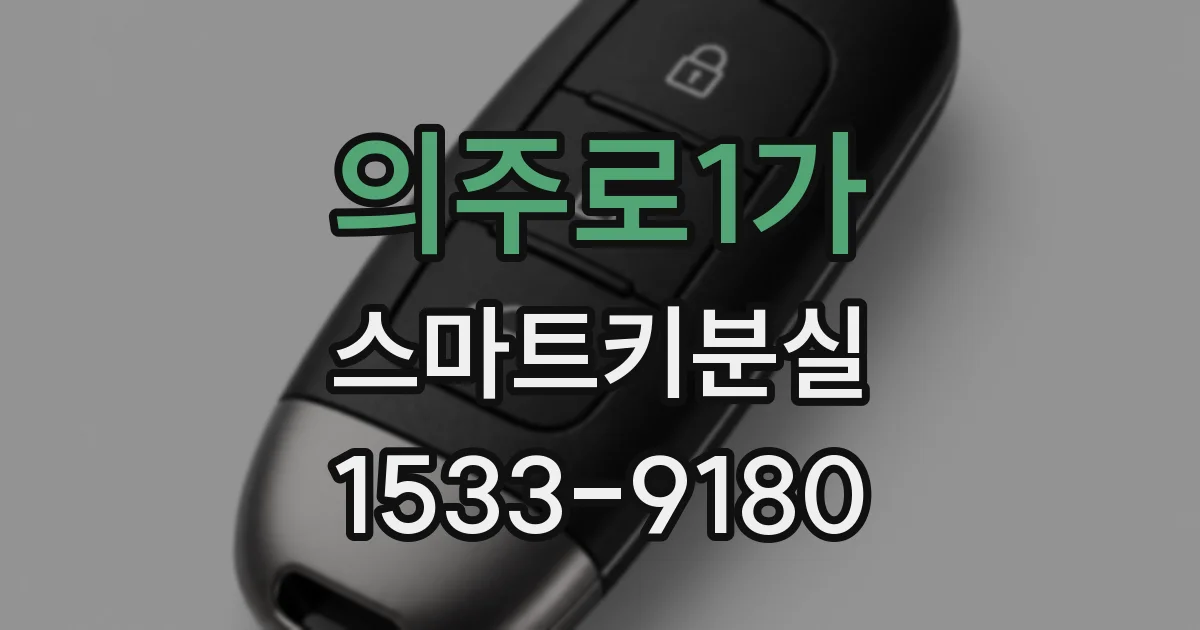 의주로1가 스마트키분실