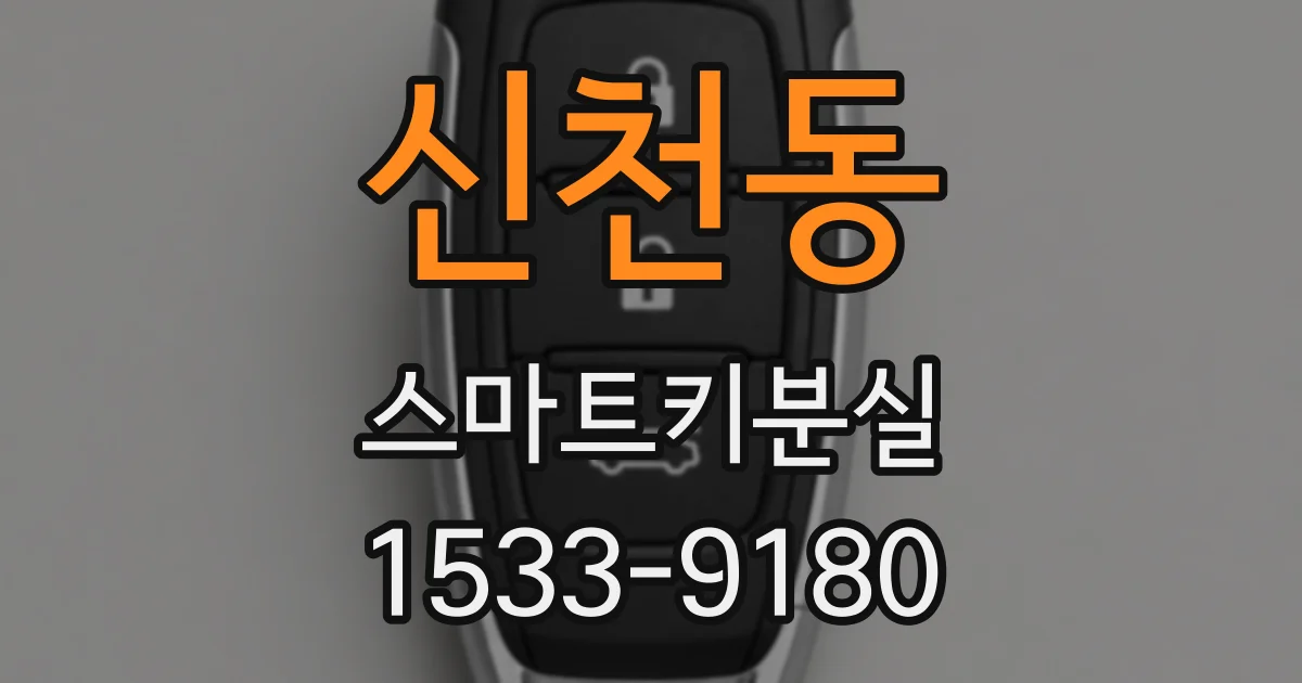 신천동 스마트키분실