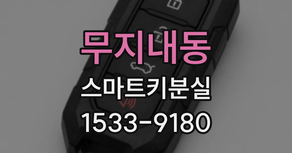 무지내동 스마트키분실