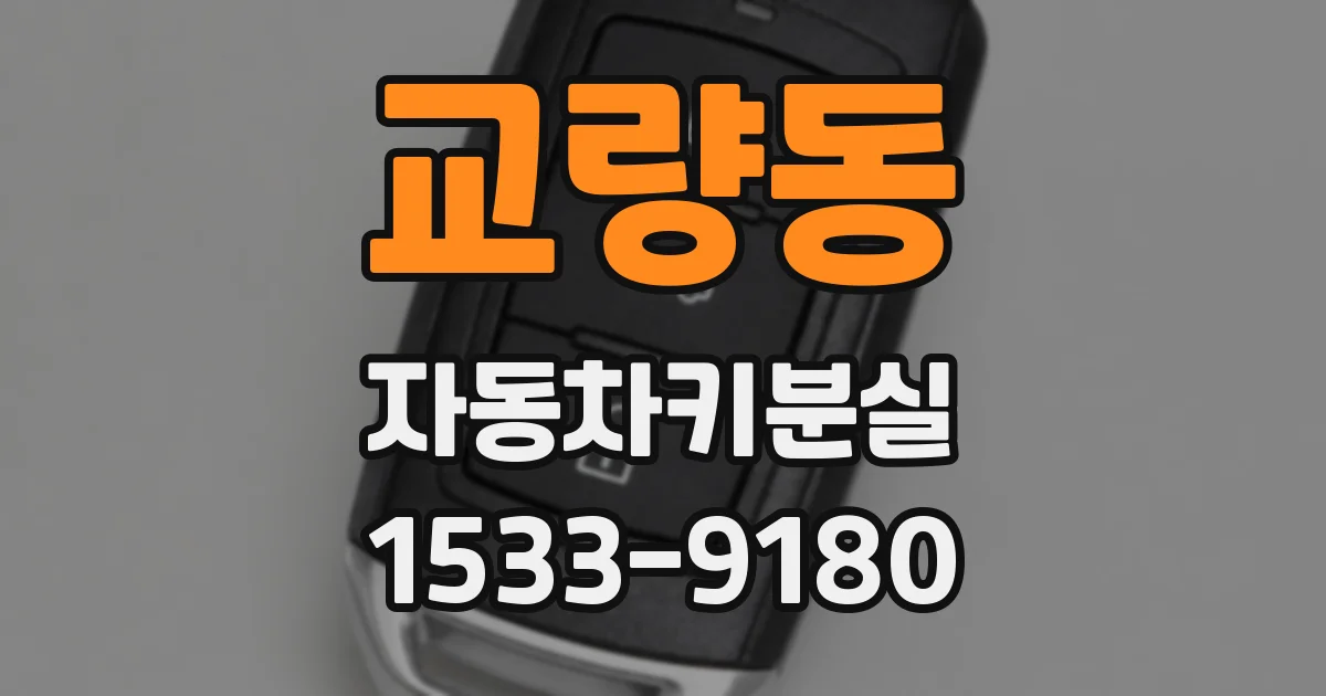 교량동 자동차키분실