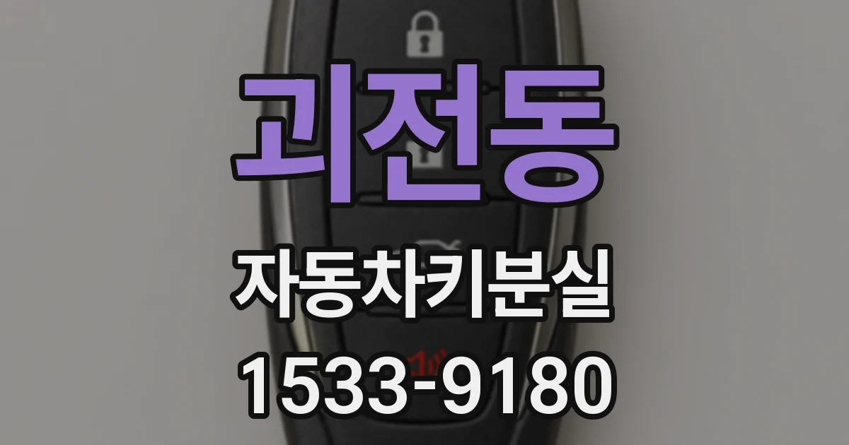 괴전동 자동차키분실