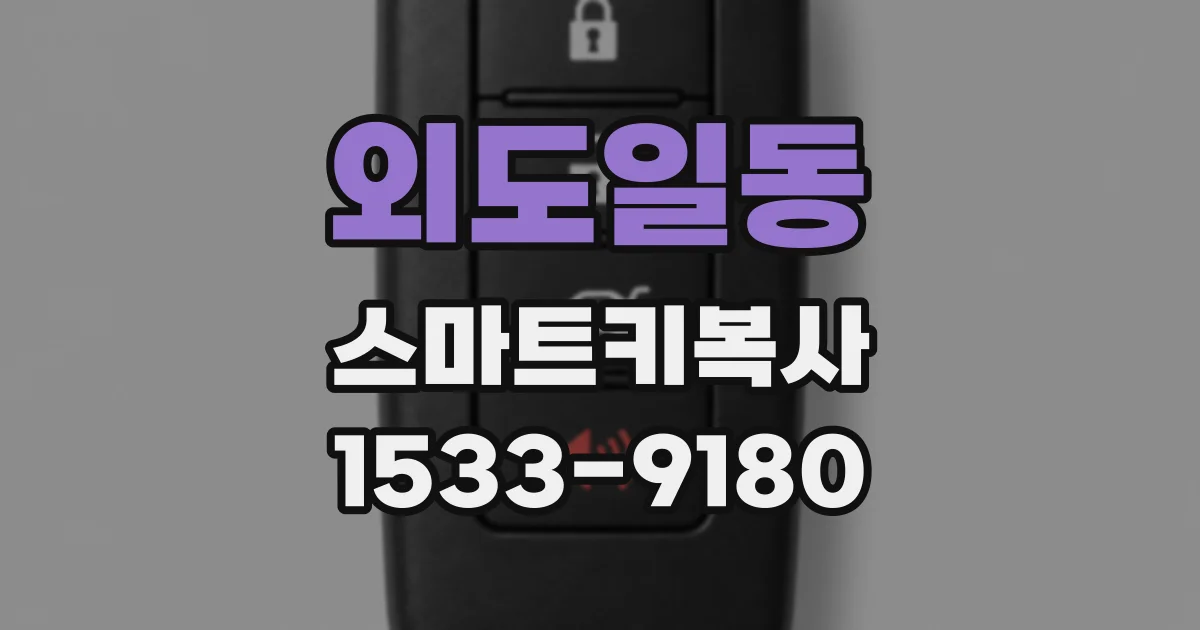외도일동 스마트키복사