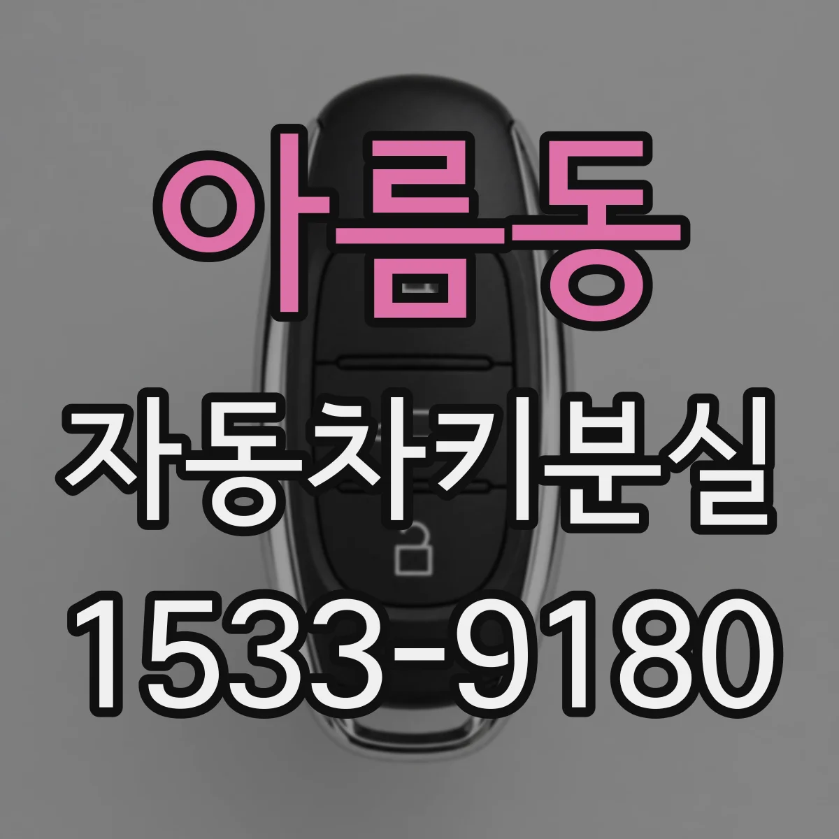 아름동 자동차키분실
