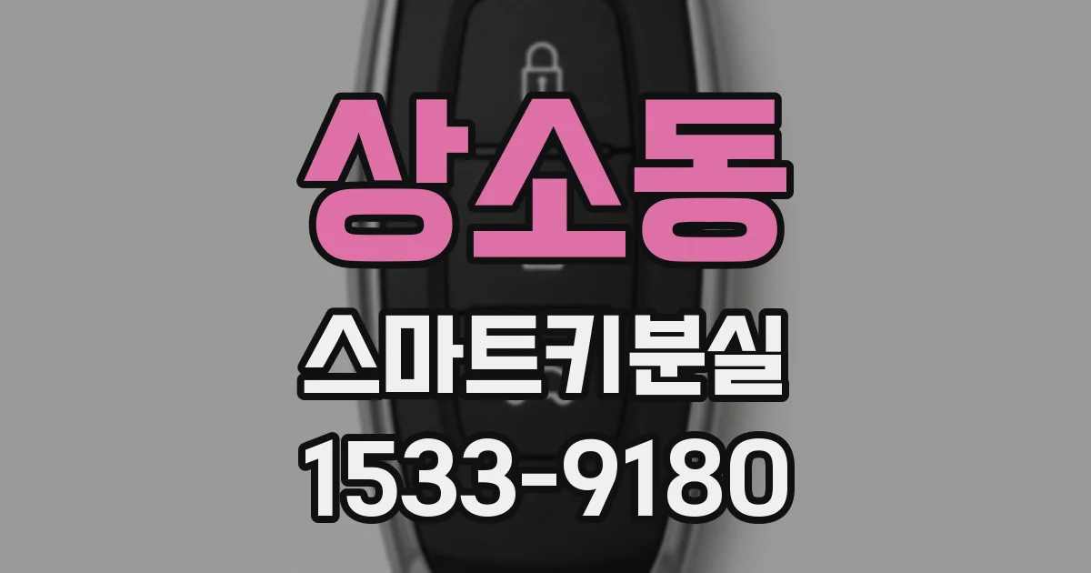 상소동 스마트키분실