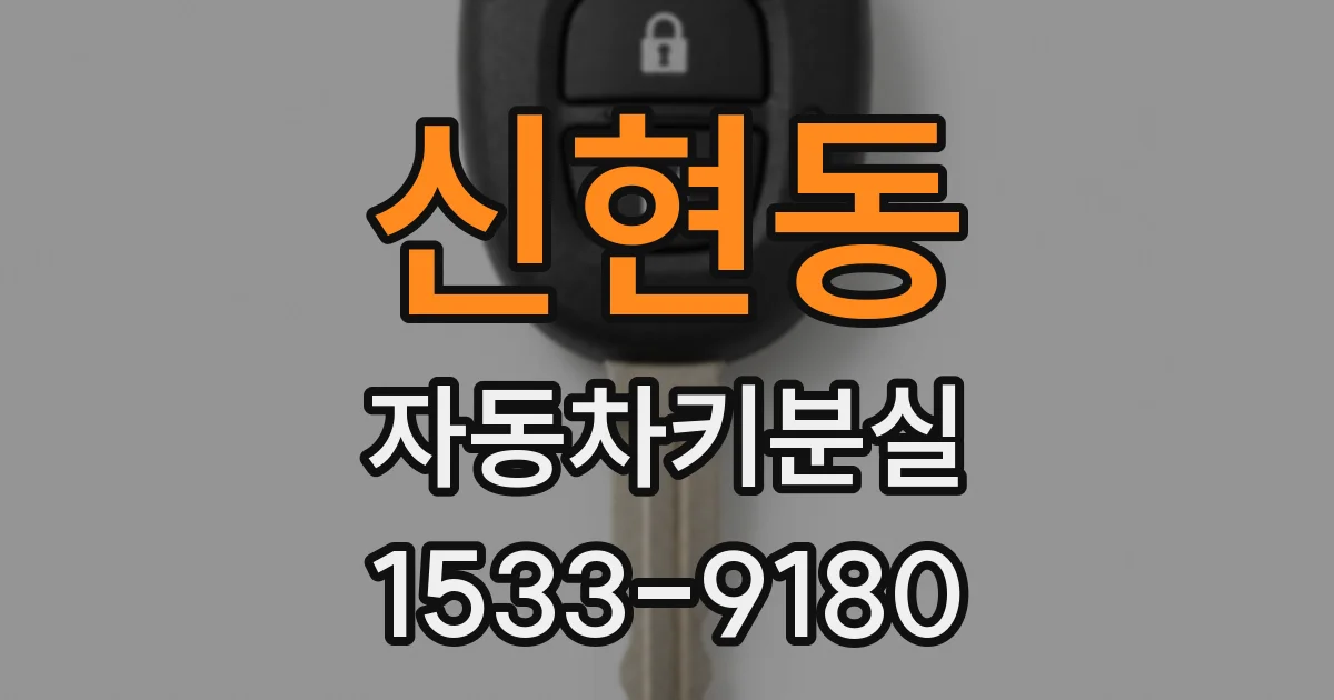 신현동 자동차키분실