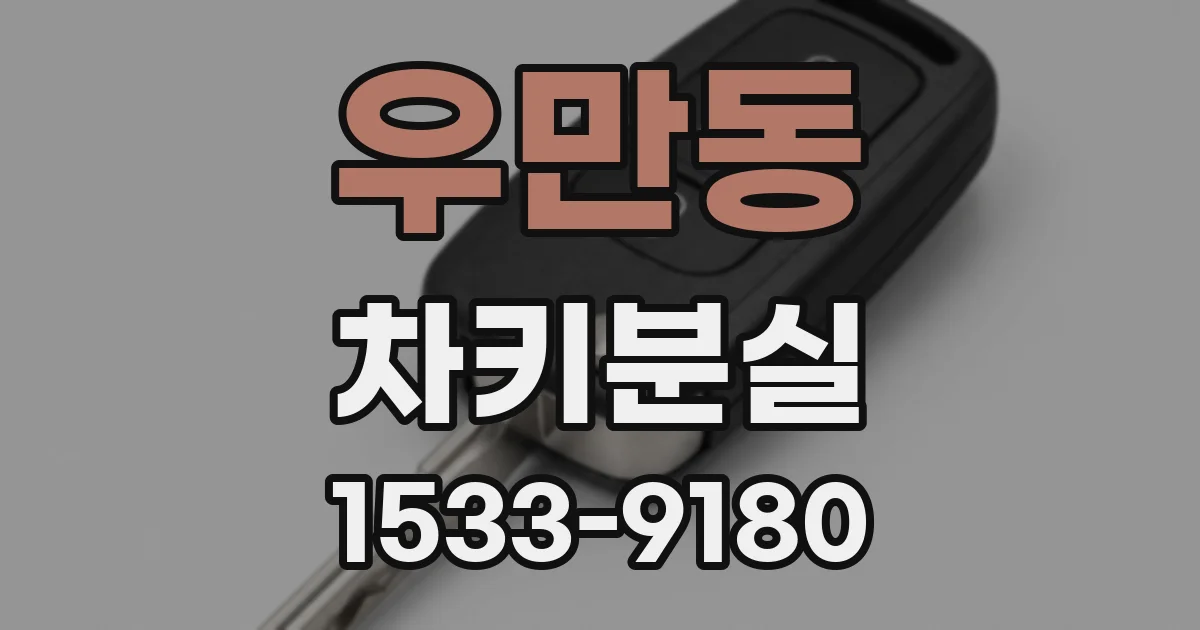 우만동 차키분실