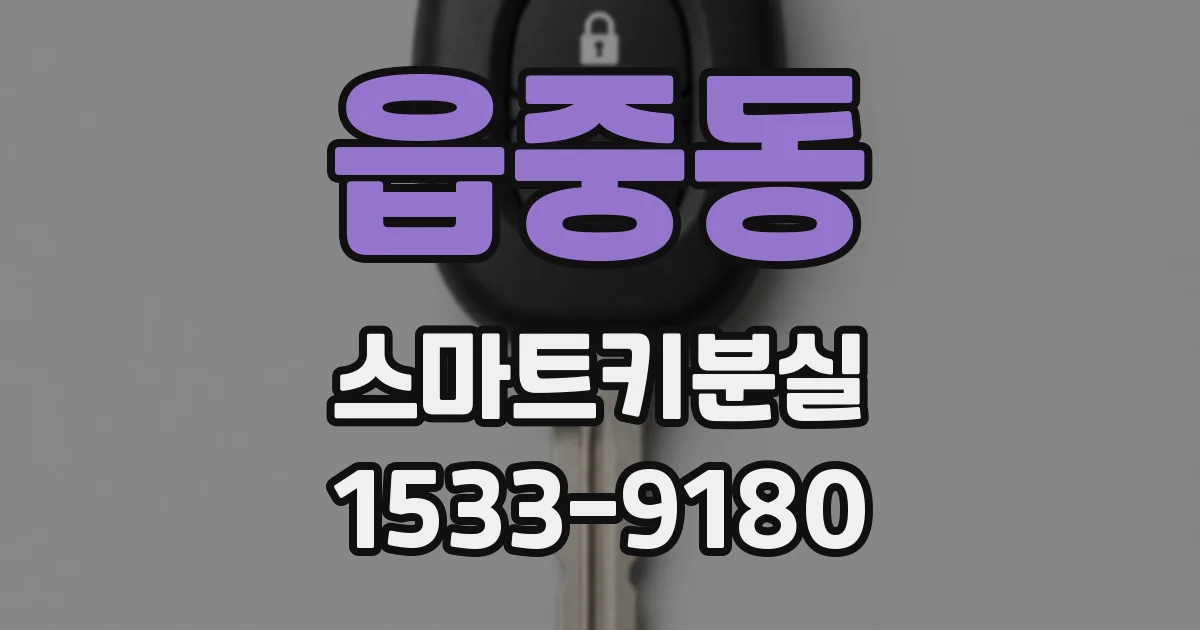읍중동 스마트키분실