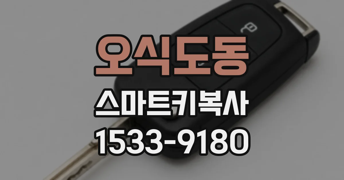 오식도동 스마트키복사