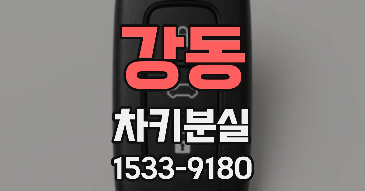 강동 차키분실
