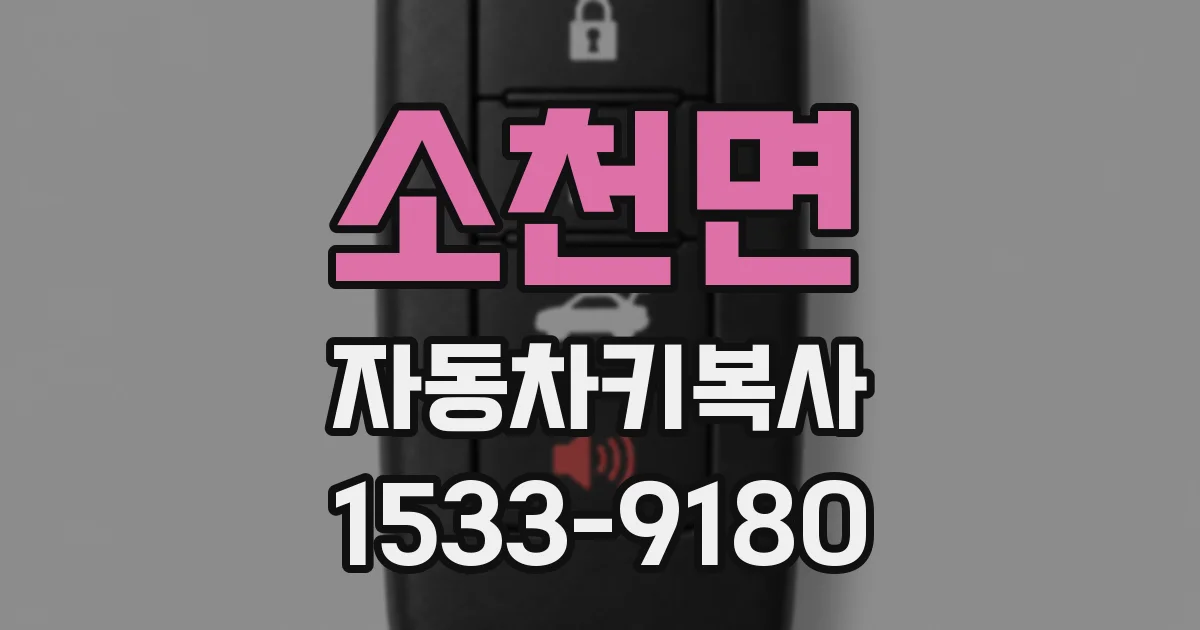 소천면 자동차키복사