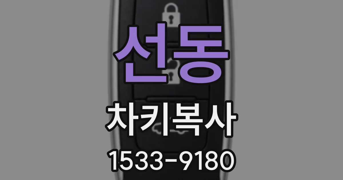 선동 차키복사