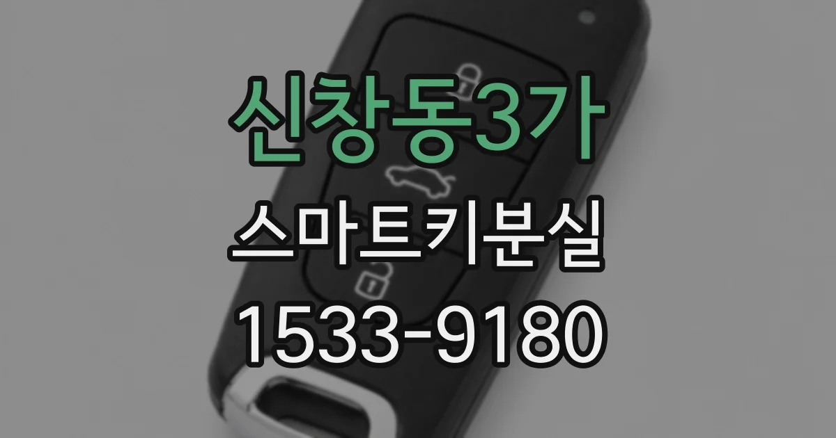 신창동3가 스마트키분실
