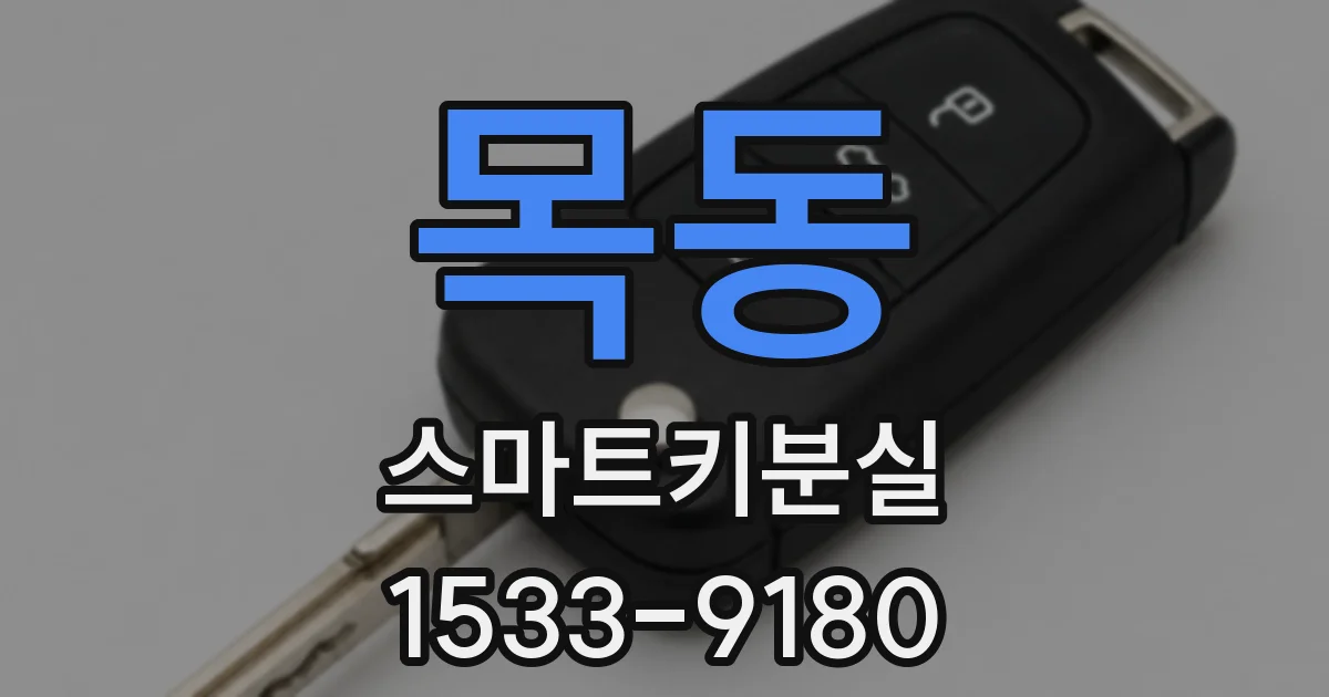 목동 스마트키분실