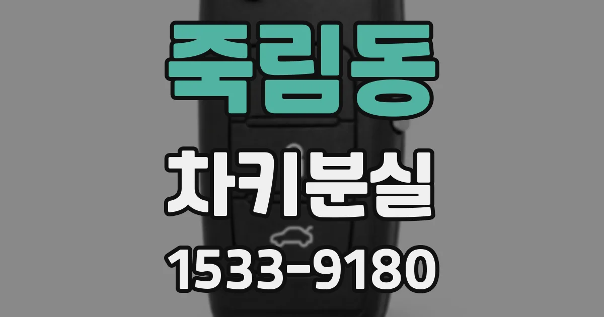 죽림동 차키분실