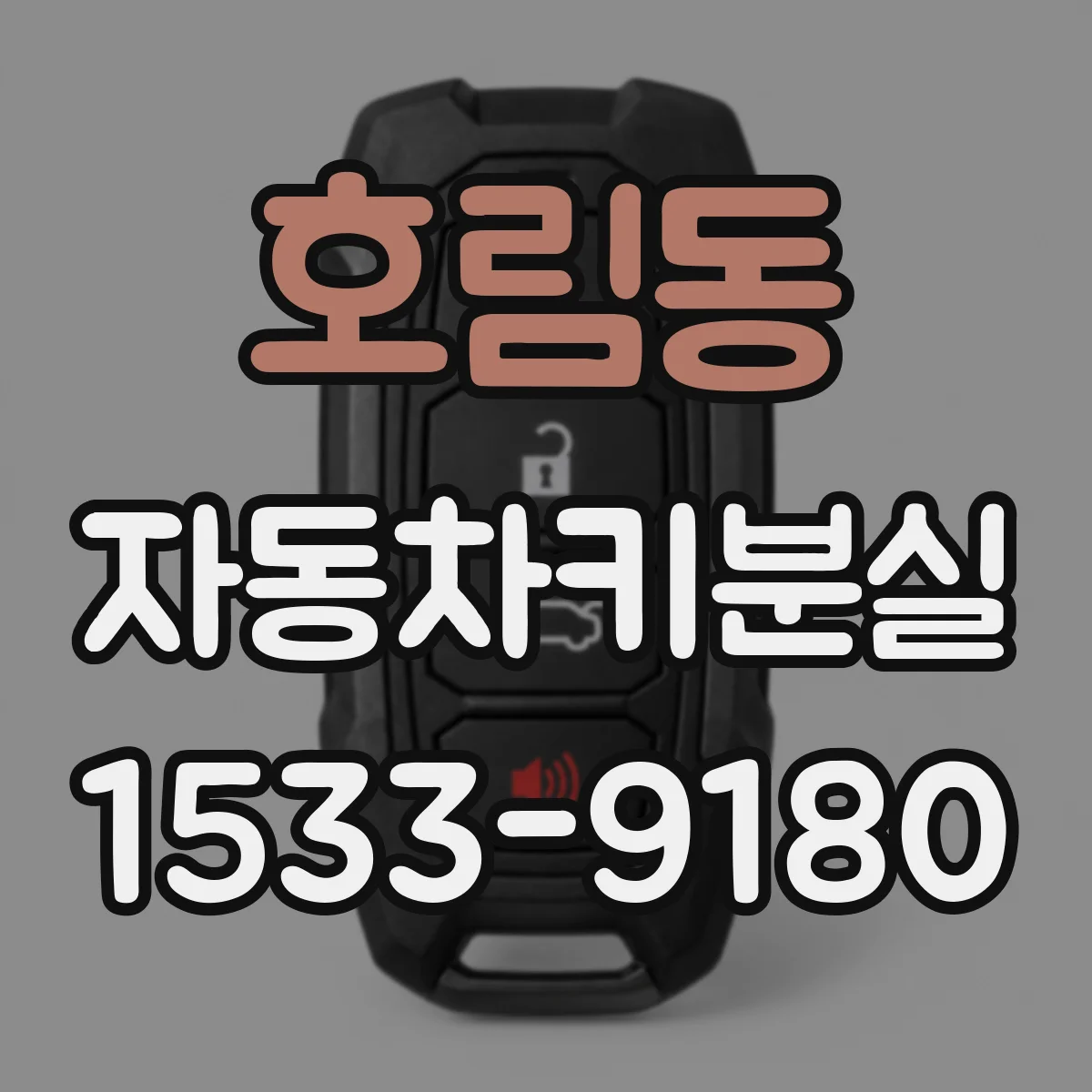 호림동 자동차키분실