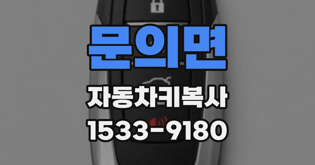 문의면 자동차키복사