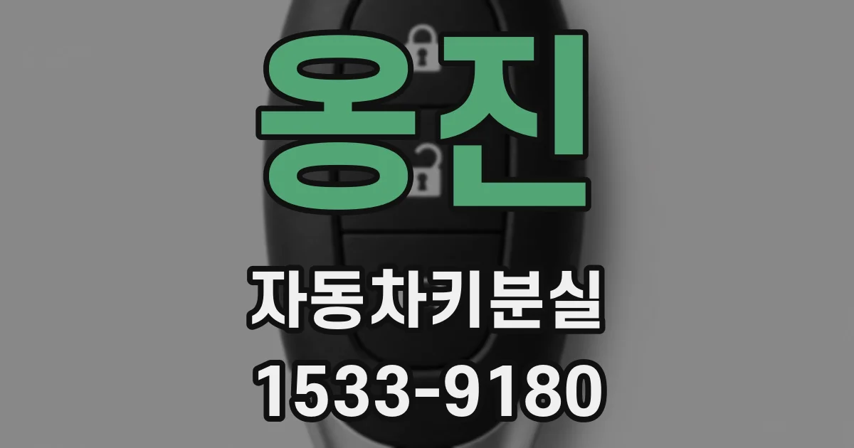 옹진 자동차키분실