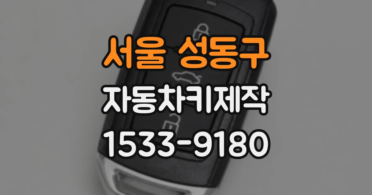 서울 성동구 자동차키제작
