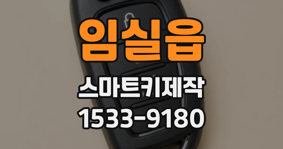 임실읍 스마트키제작