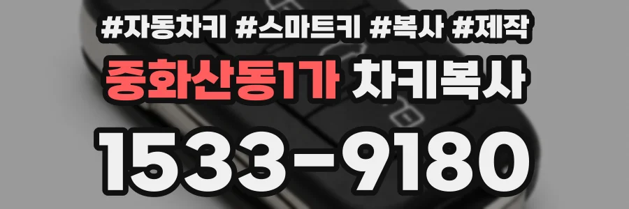 중화산동1가 차키복사
