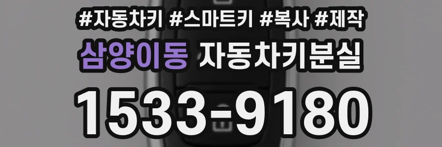 삼양이동 자동차키분실
