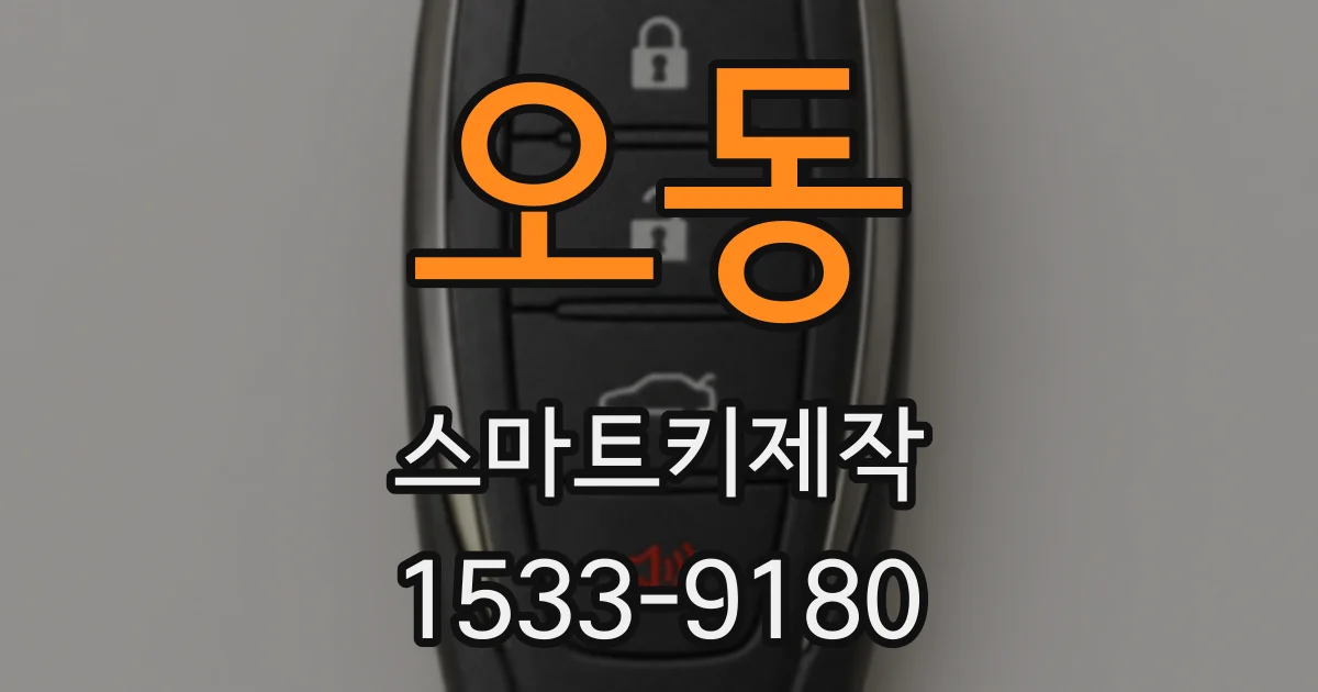 오동 스마트키제작