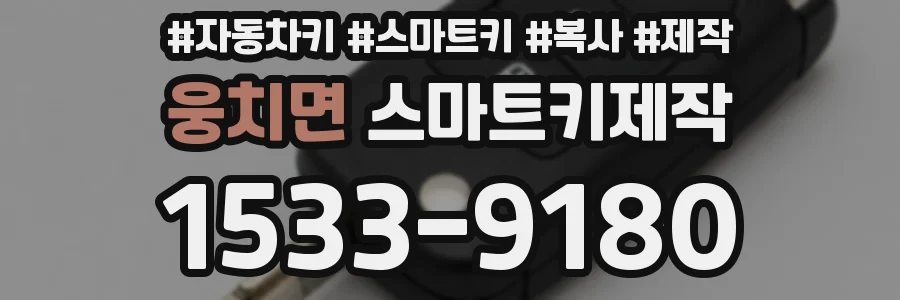 웅치면 스마트키제작