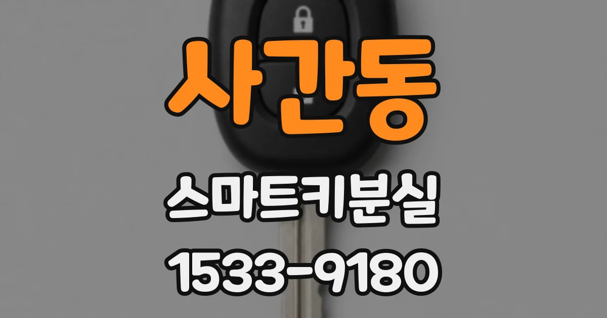 사간동 스마트키분실
