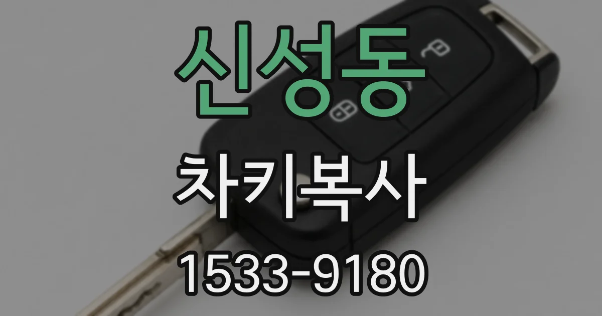 신성동 차키복사