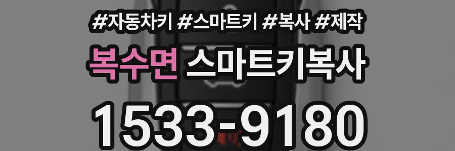 복수면 스마트키복사